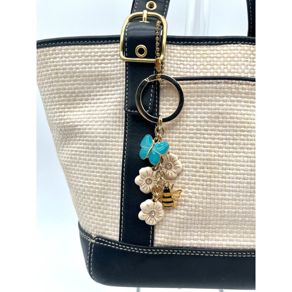 COACH Bag Charm, Cascading Butterfly, Bee, Flowers - Picture 4 of 8